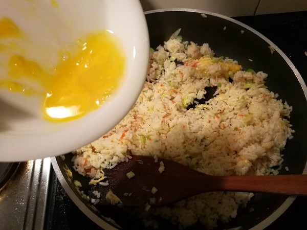 Dried Potato Fried Rice recipe