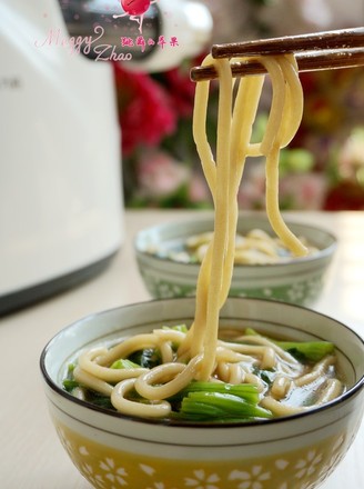 Hot Spinach Noodle Soup recipe