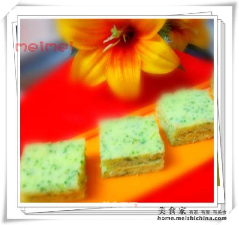 The Turquoise and Green Spring Festival Atmosphere is Here @@ Spinach Cake recipe