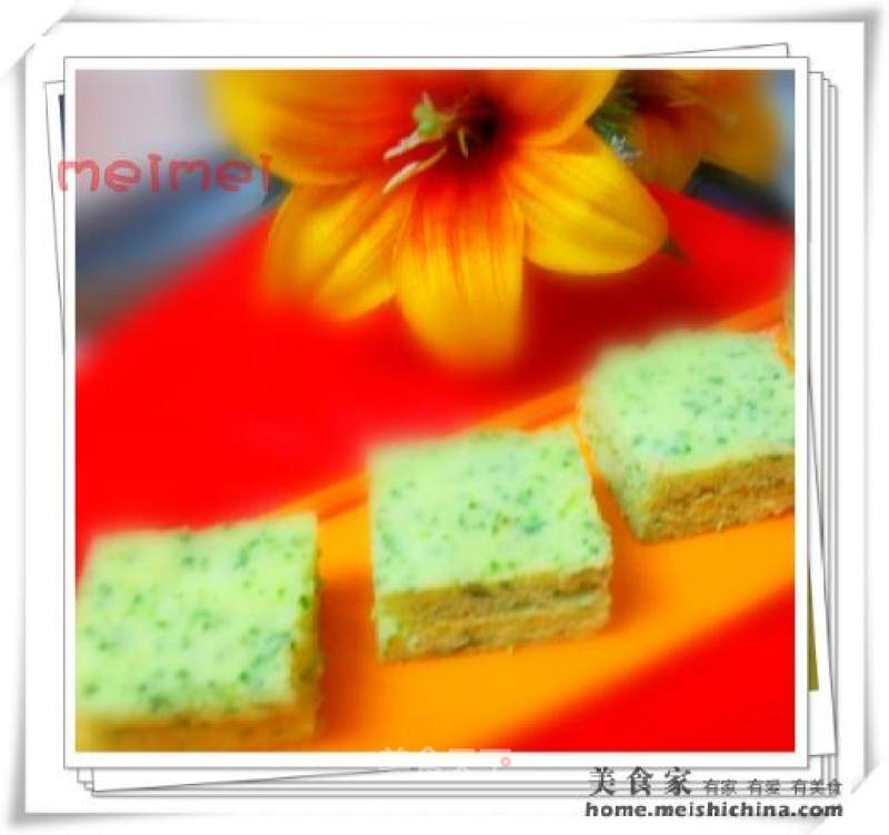 The Turquoise and Green Spring Festival Atmosphere is Here @@ Spinach Cake