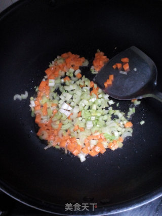 Celery Corn Fried Rice recipe