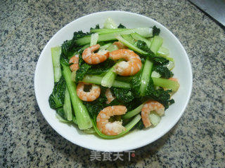 Stir-fried Shrimp with Bitter Vegetables recipe