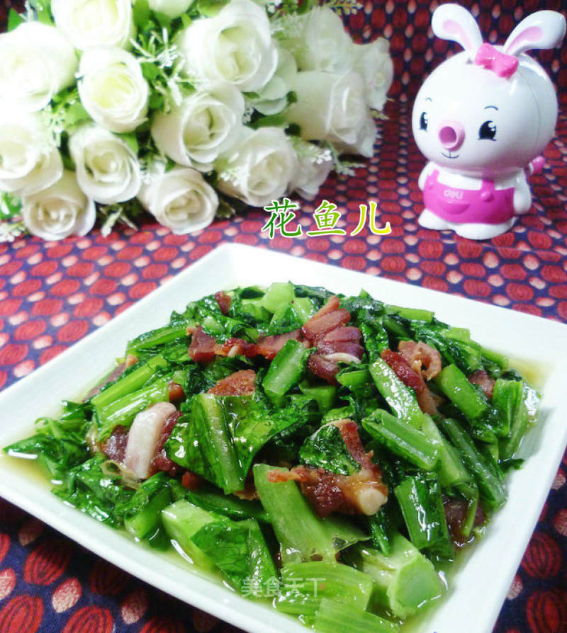 Shuang La Stir-fried Lettuce recipe