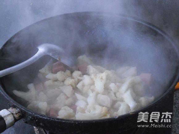 Fish Balls and Sausage with Cauliflower recipe