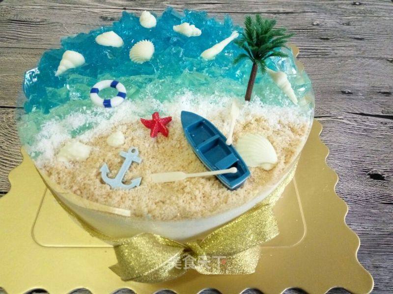 Ocean Yogurt Mousse Cake recipe
