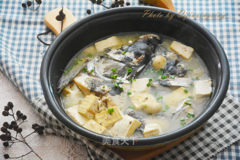 【suzhou】mushroom Tofu Fish Head Soup recipe
