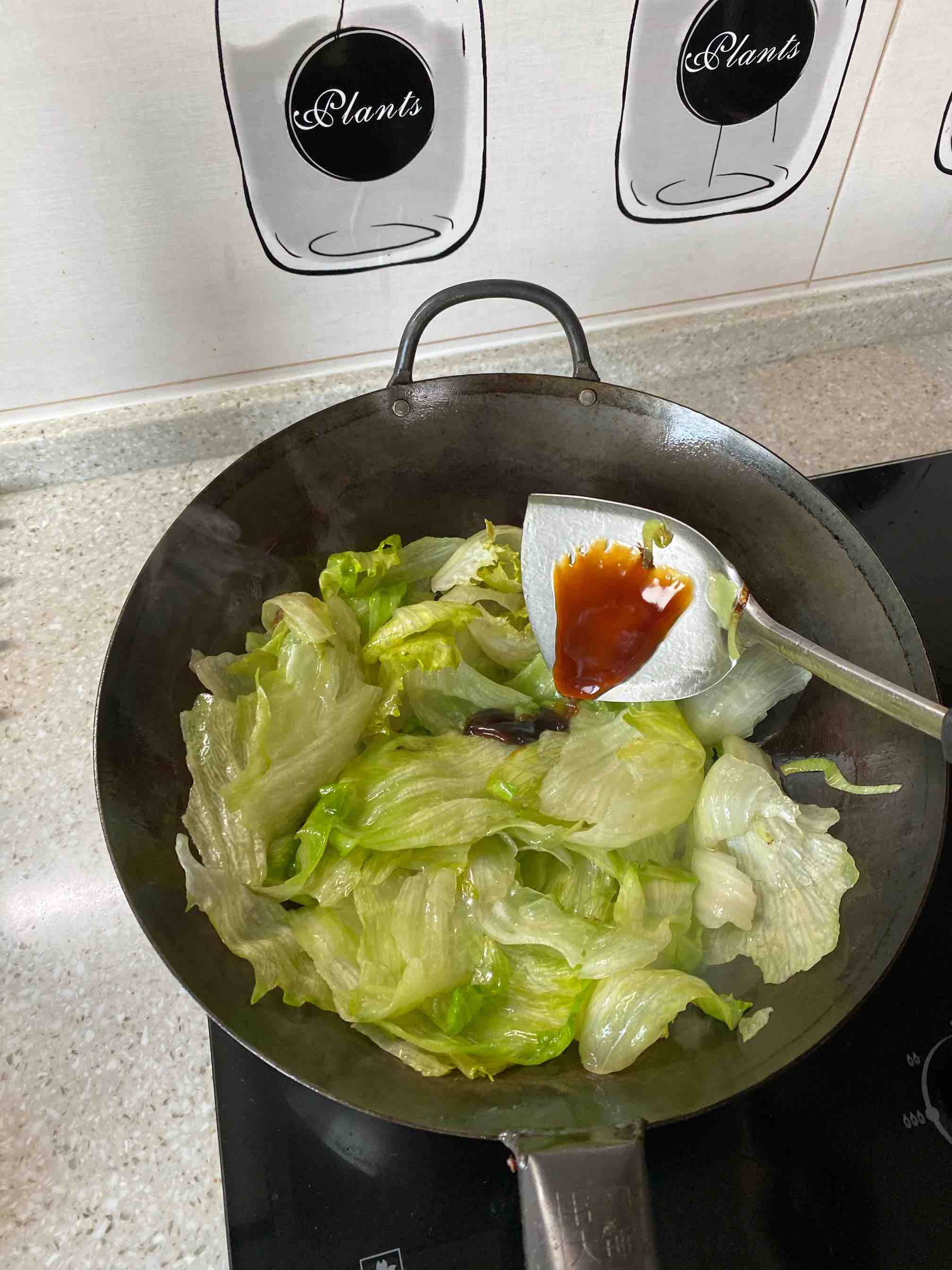 Lettuce in Oyster Sauce recipe