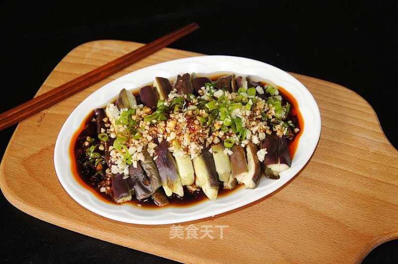 Eggplant Strips with Garlic recipe