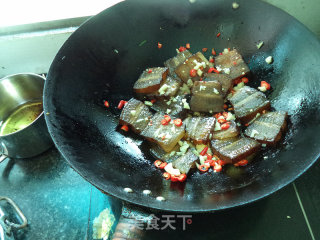 Roasted Bacon with Pepper and Garlic recipe