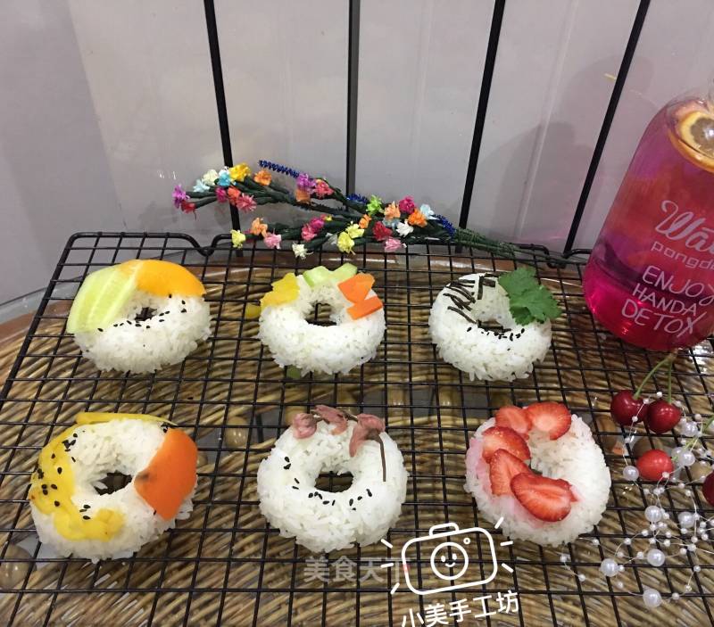 #四sessional Baking Contest and is The Semi-final of The Love to Eat Festival#donut Sushi recipe