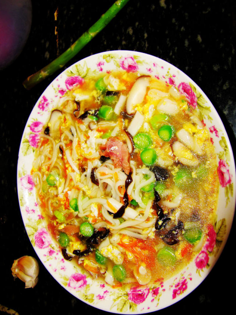 Asparagus and Mushroom Noodles recipe