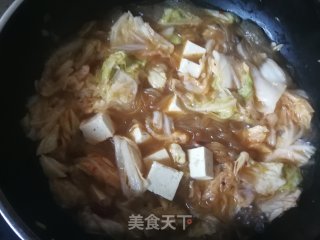 Cabbage Tofu Stewed Vermicelli recipe