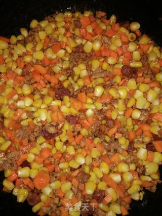 Stir-fried Corn Kernels with Carrots recipe