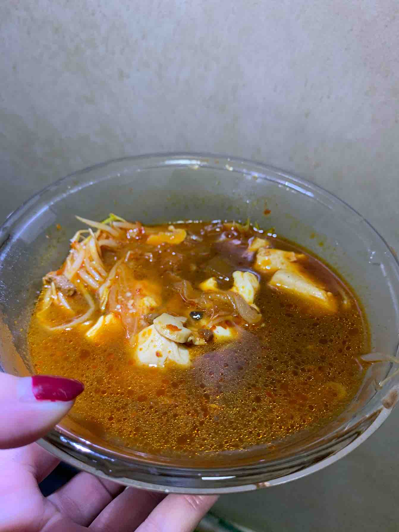 Korean Spicy Cabbage Tofu Soup recipe