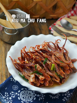 Steamed Duck Tongue with Green Onion and Ginger recipe