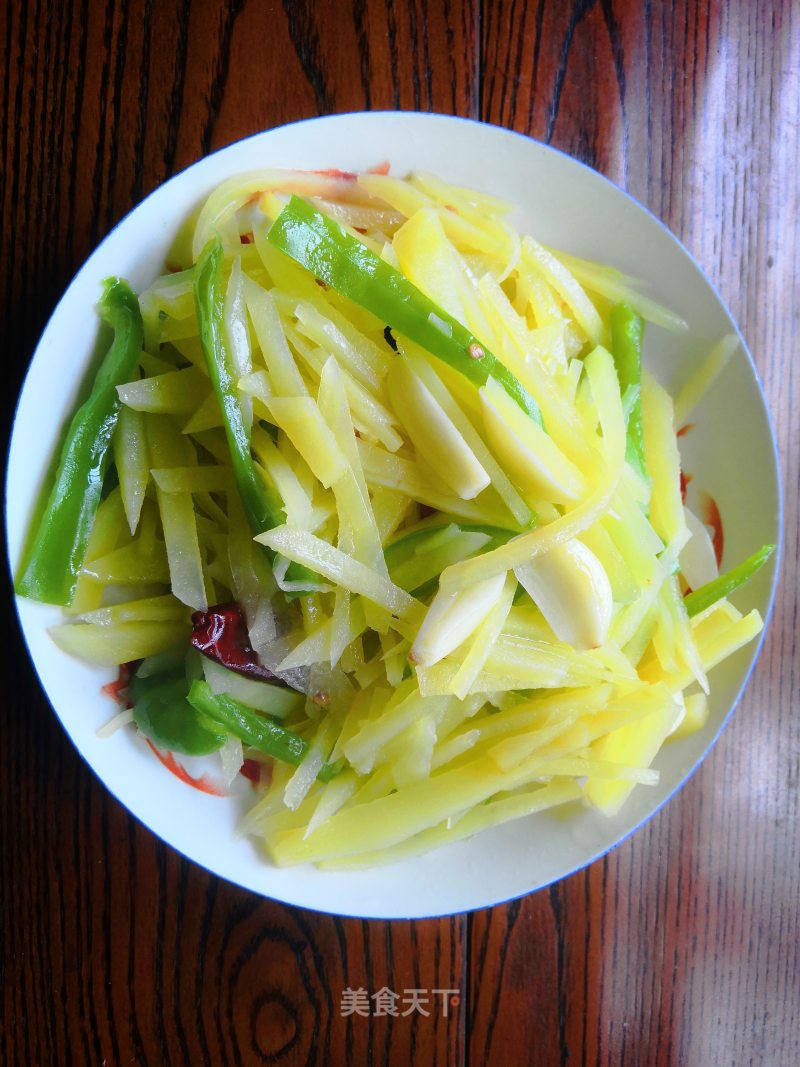 Green Pepper and Potato Shreds recipe