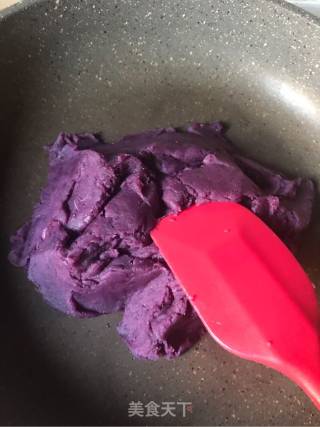 Mung Bean Cold Cake with Purple Sweet Potato Filling recipe