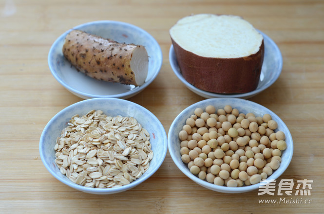 Sweet Potato Yam Oat Soy Milk recipe