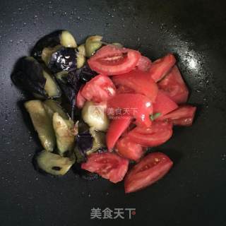 Stir-fried Eggplant with Tomatoes recipe