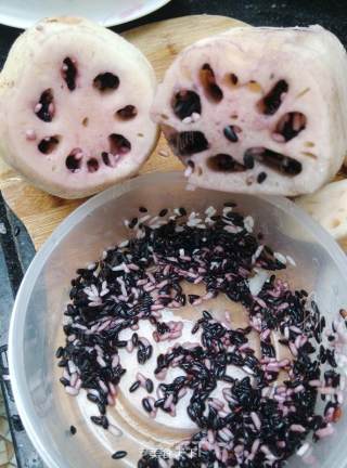 Rose Purple Rice Lotus Root recipe