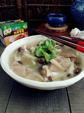 Crab Mushroom Beef Soup recipe