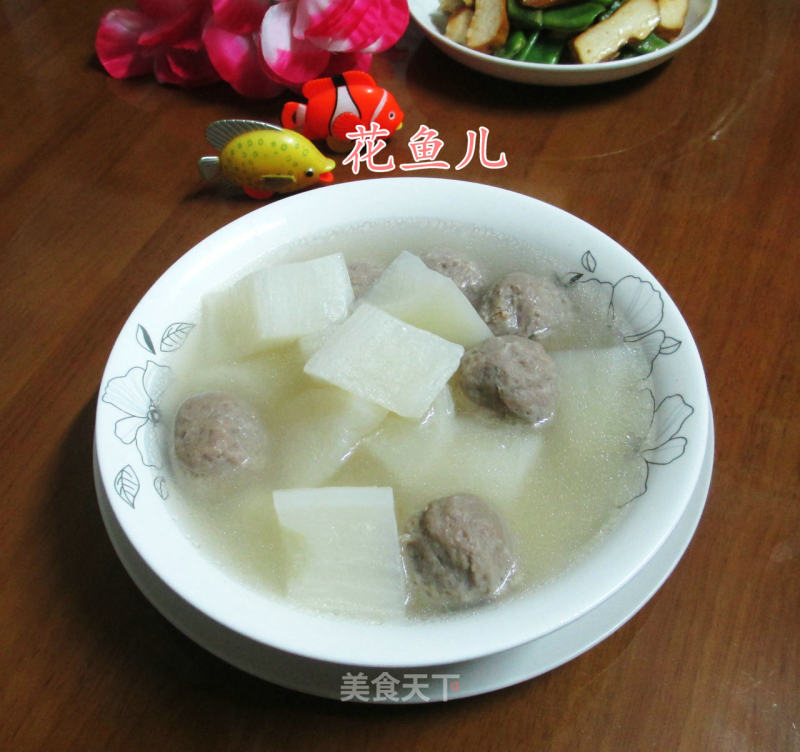 Pee Meatballs and Radish Soup recipe