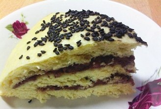 Mixed Grains Stuffed Hair Cake recipe