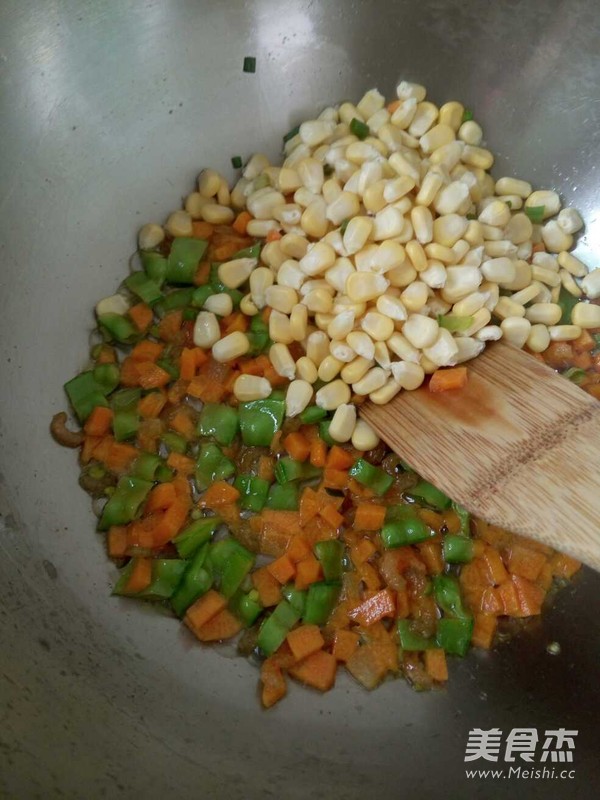 Lots of Vegetables~ Fried Rice with Mixed Vegetables and Shrimp recipe