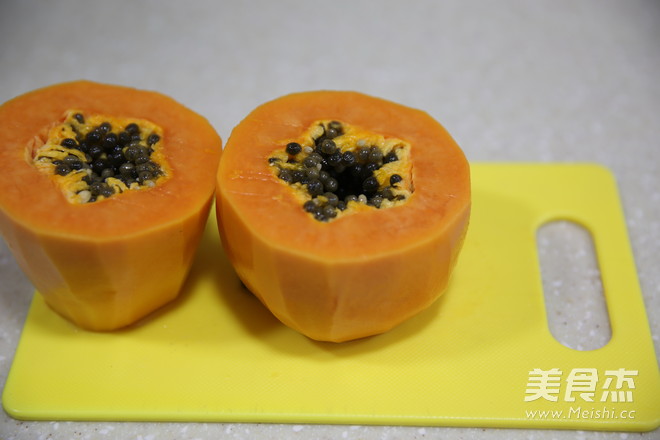 Stewed Hashima with Papaya Milk recipe