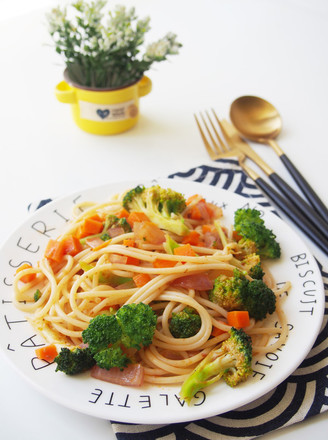 Pasta with Choi Vegetables recipe