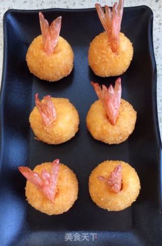 Golden Sticky Rice Shrimp Balls recipe