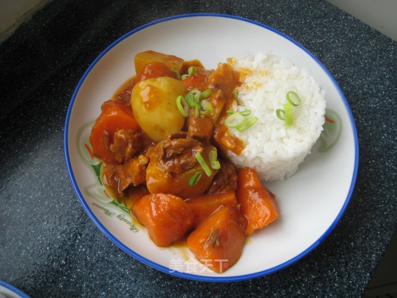 Curry Beef Rice with Tomato Sauce recipe