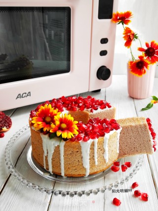 Pomegranate Chiffon Cake recipe