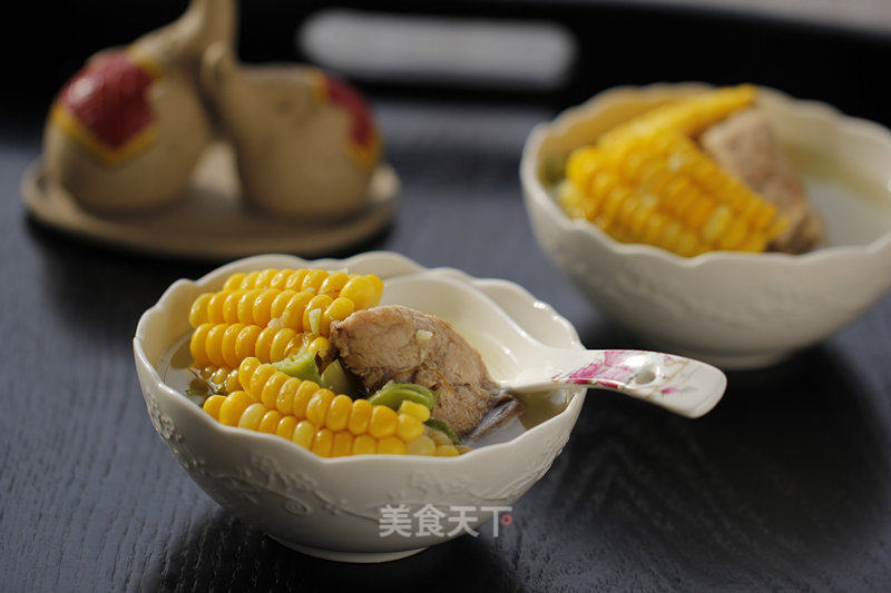 Corn and Broad Bean Pork Ribs Soup recipe