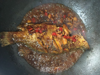 Grilled Mandarin Fish with Minced Meat recipe