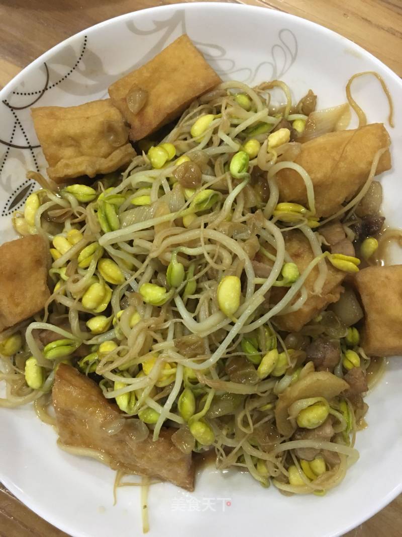 Soy Bean Curd Stew with Bean Sprouts recipe