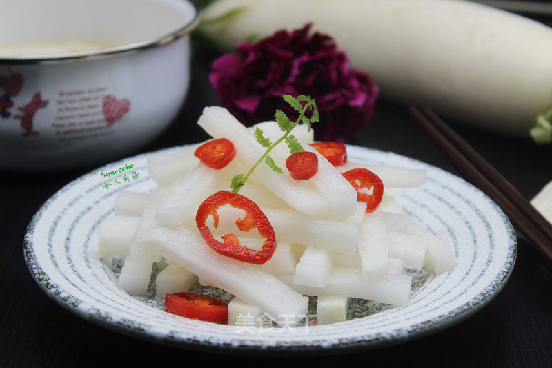 Sweet and Sour Radish Sticks recipe