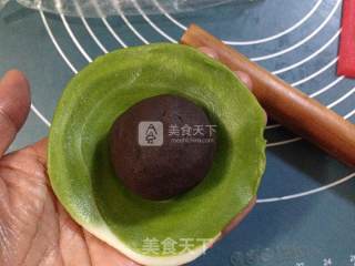 Matcha Bean Paste Egg Yolk Crisp recipe