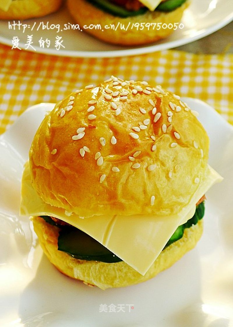Give You An Energetic Breakfast All Day ------cheese Pork Chop Burger recipe