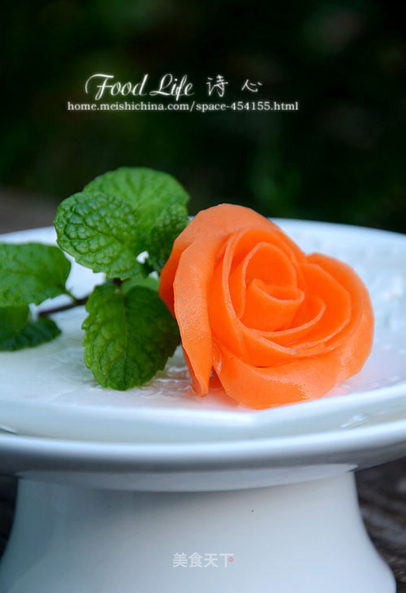 [carrots and Roses] --- Exquisite Plate Decoration recipe