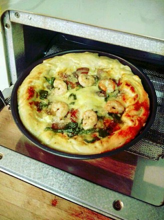 Shrimp and Potato Side Pizza recipe