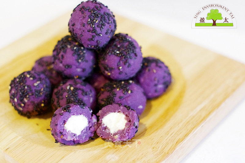 Purple Sweet Potato Sesame Milk Ball