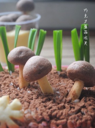 Chocolate Mushroom Puffs
