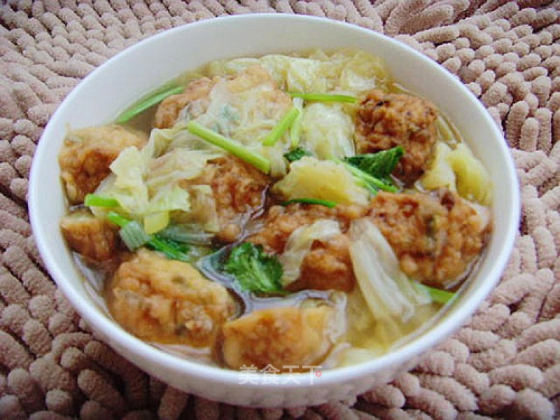 Cabbage Meatball Soup. recipe