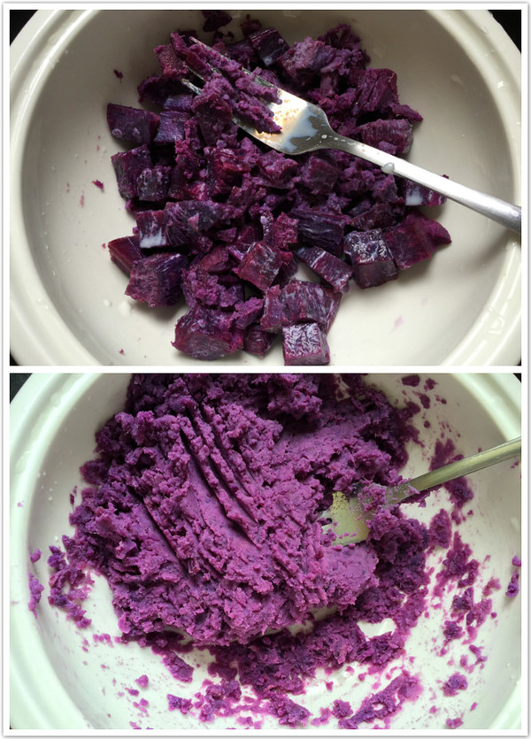 Oatmeal Purple Sweet Potato Scam recipe