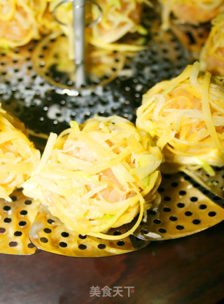 [shrimp Balls that Make You Delicious] Golden Glutinous Rice and Shrimp Balls recipe