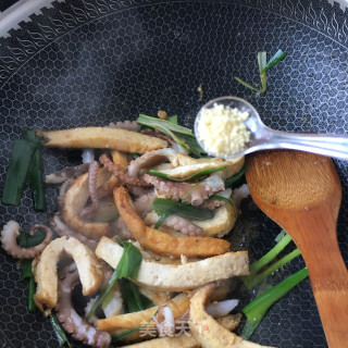 Fried Octopus Legs with Tofu recipe