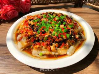 Steamed Dragon Head Fish with Perilla recipe