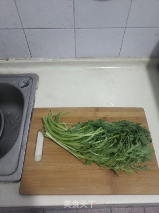 Chrysanthemum in Oyster Sauce recipe