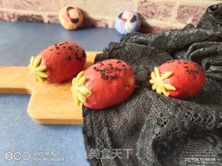 Cartoon Dragon Fruit Small Buns recipe